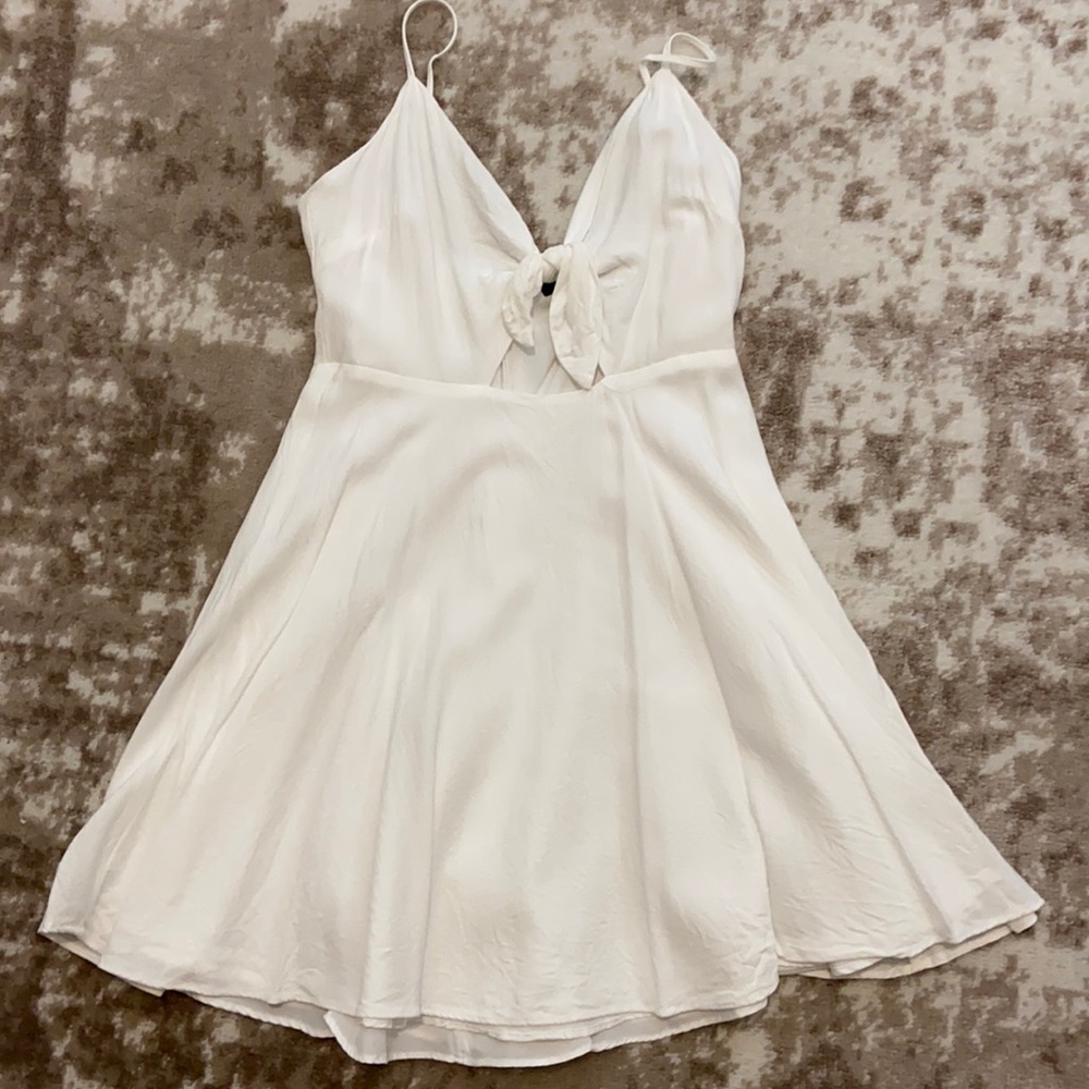 White mini dress